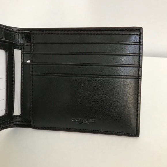 ♣️Coach F25519 Compact ID Wallet in Signature PVC - Picture 4 of 6
